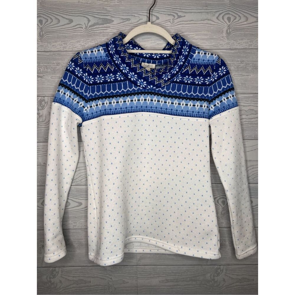 Talbots Blue Fairisle sweater